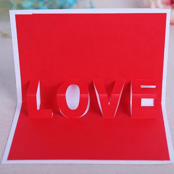 Product's Stereo LOVE creative paper handmade card blessing Lovers' Day Valentine's Day LOVE gift card 
Product's Stereo LOVE creative paper handmade card blessing Lovers' Day Valentine's Day LOVE gift card