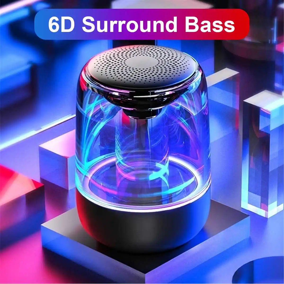 bluetooth Wireless Speakers Waterproof Stereo Column Portable Speaker Romantic Colorful Light Support TF Card with Mic
bluetooth Wireless Speakers Waterproof Stereo Column Portable Speaker Romantic Colorful Light Support TF Card with Mic