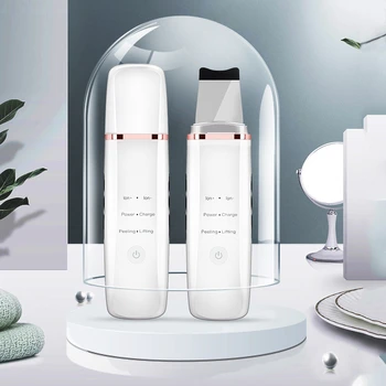 USB Ultrasonic Skin Scrubber Ion Cleansing Blackhead Massage Peeling Shovel Facial Pore Cleaner Face Skin Beauty Instrument
USB Ultrasonic Skin Scrubber Ion Cleansing Blackhead Massage Peeling Shovel Facial Pore Cleaner Face Skin Beauty Instrument