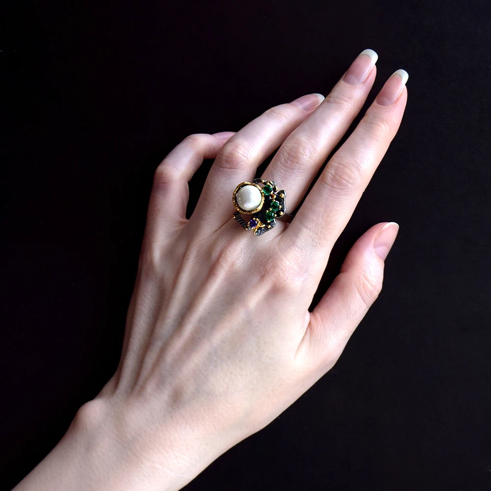 Pearl ring color stone (7)