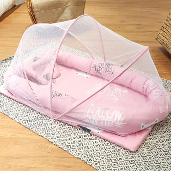 Baby nest portable folding newborn mosquito net playpen bed comfortable soft with pillow cushion baby play bed toddler crib kit
Baby nest portable folding newborn mosquito net playpen bed comfortable soft with pillow cushion baby play bed toddler crib kit