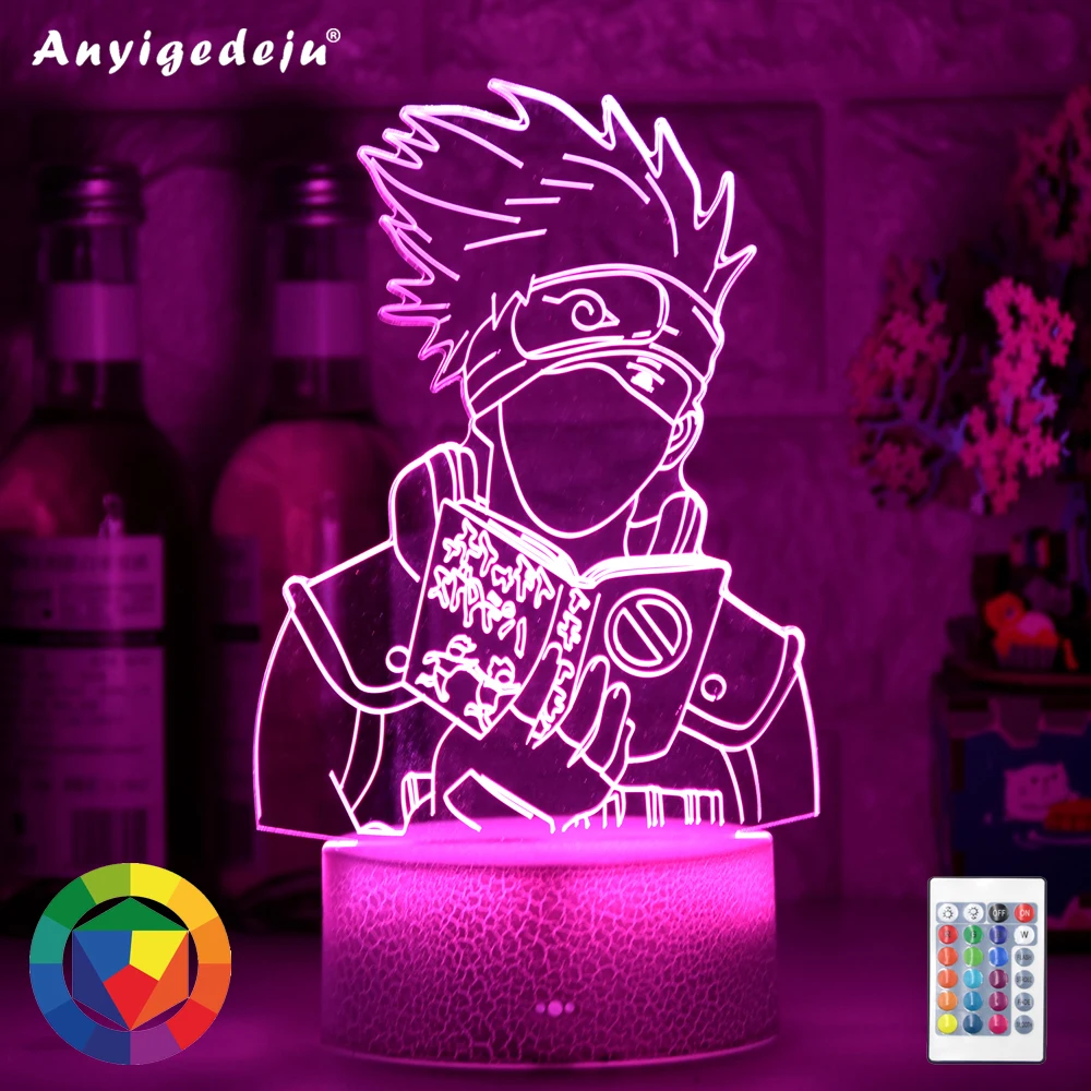 Led 3d Night Light Japanese Anime Naruto Kakashi Hatake Icha Icha Paradaisu Figure Nightlight for Child Bedroom Decor Desk Lamp
Led 3d Night Light Japanese Anime Naruto Kakashi Hatake Icha Icha Paradaisu Figure Nightlight for Child Bedroom Decor Desk Lamp