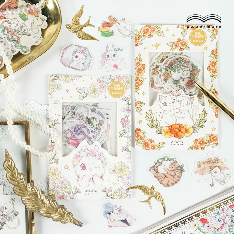 40 Sheets Cute Cat Alice Rabbit Korean Style Decorative Stickers Adhesive Stickers Scrapbooking DIY Decoration Diary Stickers
40 Sheets Cute Cat Alice Rabbit Korean Style Decorative Stickers Adhesive Stickers Scrapbooking DIY Decoration Diary Stickers