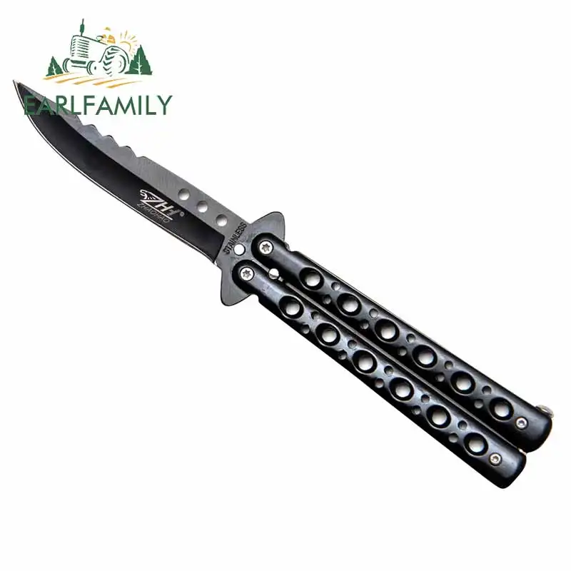 EARLFAMILY 13cm x 10cm for Black Butterfly Knife Auto Bumper Window Car Stickers Anime Personality Scratch-proof Window Decal
EARLFAMILY 13cm x 10cm for Black Butterfly Knife Auto Bumper Window Car Stickers Anime Personality Scratch-proof Window Decal