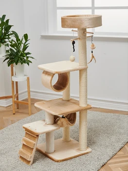 Multi-layer Cat Frame Tree House Small Homemade Diy Material Toy Cat Climbing Frame Cat Litter Cat Tree One Luxury Cat Villa
Multi-layer Cat Frame Tree House Small Homemade Diy Material Toy Cat Climbing Frame Cat Litter Cat Tree One Luxury Cat Villa