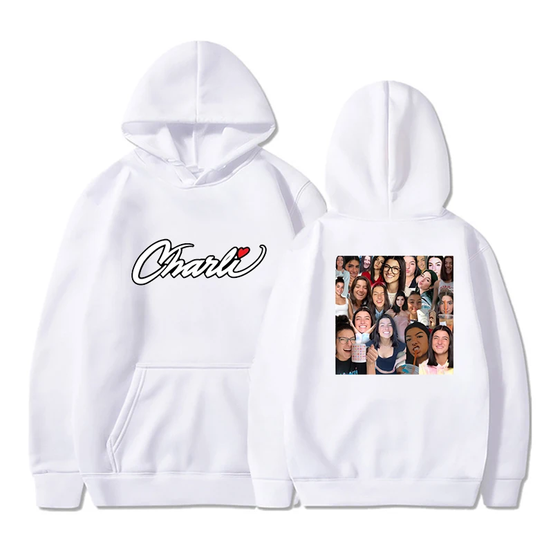 Hoodies Women Thicker Plus Velvet Warm Soft Charli D'Amelio Printed Simple All-match Leisure Pullovers Womens Trendy Sweatshirts
Hoodies Women Thicker Plus Velvet Warm Soft Charli D'Amelio Printed Simple All-match Leisure Pullovers Womens Trendy Sweatshirts