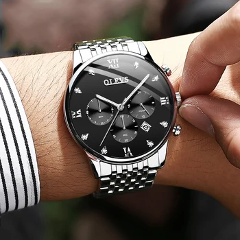 OLEVS Men's Watches Quartz Watches Multifunction Watches Timekeeping Sports Waterproof Men's Watches 
OLEVS Men's Watches Quartz Watches Multifunction Watches Timekeeping Sports Waterproof Men's Watches