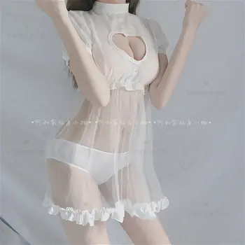 Young Girl Ultra Thin Sexy Lingerie V-Neck Ladies Sexy Lace Perspective Sleepwear Nightdress Babydolls Lingerie Dress Night Gown
Young Girl Ultra Thin Sexy Lingerie V-Neck Ladies Sexy Lace Perspective Sleepwear Nightdress Babydolls Lingerie Dress Night Gown
