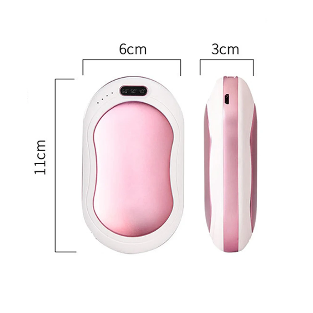 10000mAh 4 in 1 USB Rechargeable Hand Warmer Power Bank Massage Rapidly Heat ah8