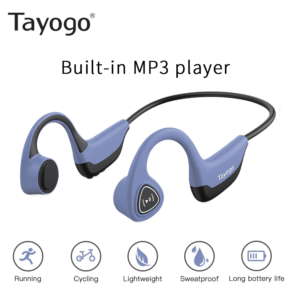Tayogo S3 Wireless Bone Conduction Music Player for Sports Headset MP3 Sweatproof Fashion Player Ear-hook HIFI Earphone with Mic
Tayogo S3 Wireless Bone Conduction Music Player for Sports Headset MP3 Sweatproof Fashion Player Ear-hook HIFI Earphone with Mic
