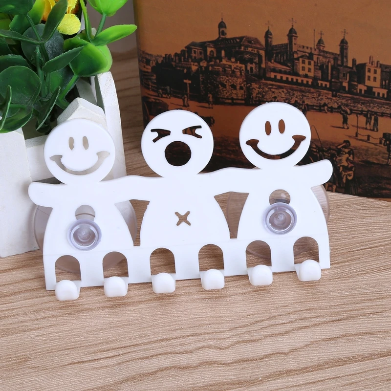 Cute Cartoon Smile Toothbrush Holder Wall Mounted Suction Cup 5 Position Bathroom Sets
Cute Cartoon Smile Toothbrush Holder Wall Mounted Suction Cup 5 Position Bathroom Sets