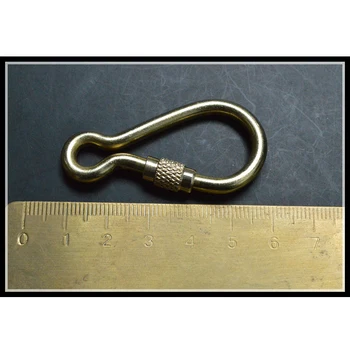 1PCS Brass Carabiner Keychain EDC Snap Clip Hook Split Key Ring Handbag Buckle Bottle Carrying Locking Holder Carbine Hook
1PCS Brass Carabiner Keychain EDC Snap Clip Hook Split Key Ring Handbag Buckle Bottle Carrying Locking Holder Carbine Hook