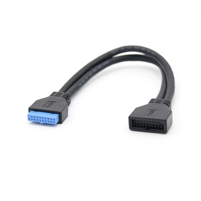 Кабель-удлинитель для материнской платы с 20-контактным штекером на USB 3,0, 30 см
Кабель-удлинитель для материнской платы с 20-контактным штекером на USB 3,0, 30 см