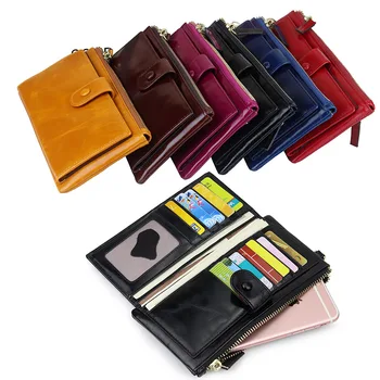 Fashion Female Wallet Genuine Leather Womens Wallets and Purses Long Coin Cash Pocket Cow Leather Money Bag Card Holder Clutch
Fashion Female Wallet Genuine Leather Womens Wallets and Purses Long Coin Cash Pocket Cow Leather Money Bag Card Holder Clutch