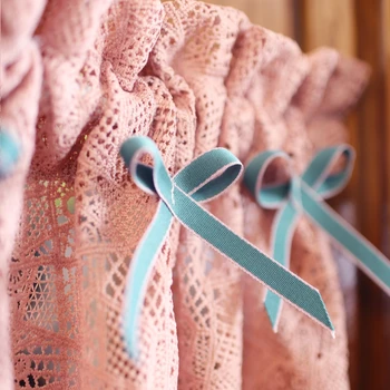 1PCS American Pastoral Half Curtain Cute bow-knot Decor Pink Hollow-out Crochet Short curtain for kitchen Small Window DL34F
1PCS American Pastoral Half Curtain Cute bow-knot Decor Pink Hollow-out Crochet Short curtain for kitchen Small Window DL34F