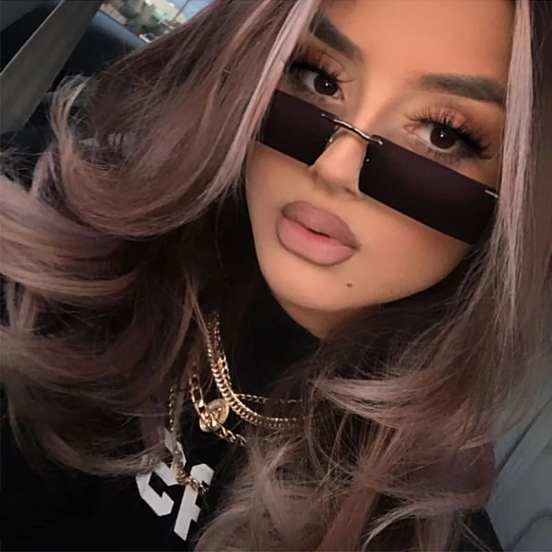 Ultra Light Small Square Sunglasses Women TR90 Metal Shades For Women 90s Vintage Rimless Rectangle Sunglasses Men Unisex UV400
Ultra Light Small Square Sunglasses Women TR90 Metal Shades For Women 90s Vintage Rimless Rectangle Sunglasses Men Unisex UV400