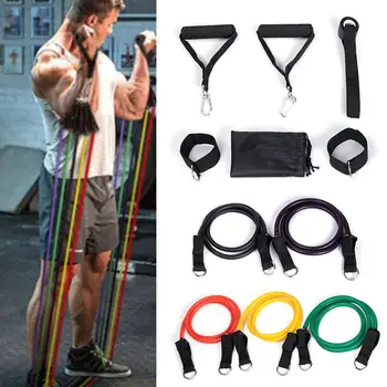 

1Set Yoga Band Tube Resistance Bands Set Fitness Elastic Rubber Band Training Workout Expander Pull Rope Gym Fitness Equipment