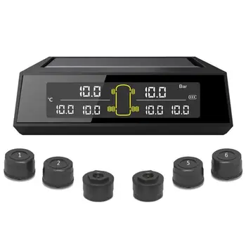 6-wheel Truck Bus Solar Wireless Tire Pressure Monitoring System 6 External Sensors LCD Display TPMS for Car Truck SUV BUS
6-wheel Truck Bus Solar Wireless Tire Pressure Monitoring System 6 External Sensors LCD Display TPMS for Car Truck SUV BUS