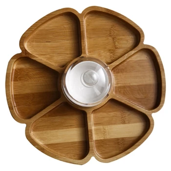 Petal Shaped Six Compartments, Nut Box, Dried Fruit Plate, Creative Compartment Snack Plate, Fruit Plate with Ceramic Bowl Cover
Petal Shaped Six Compartments, Nut Box, Dried Fruit Plate, Creative Compartment Snack Plate, Fruit Plate with Ceramic Bowl Cover