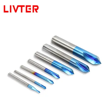 LIVTER Tungsten steel carbide chamfering knife 2 flutes 90 degree chamfering diamond nano coating straight groove
LIVTER Tungsten steel carbide chamfering knife 2 flutes 90 degree chamfering diamond nano coating straight groove