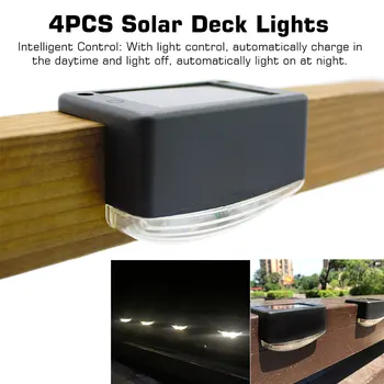 4pcs Auto On Off Outdoor Waterproof Garden Decor Landscape Patio Pathway Solar Deck Lights LED Fence Lamp Balcony Wall Stairs 
4pcs Auto On Off Outdoor Waterproof Garden Decor Landscape Patio Pathway Solar Deck Lights LED Fence Lamp Balcony Wall Stairs