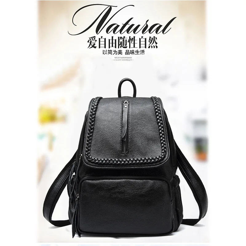 New Style Leather Backpack WOMEN'S Bag Students Casual College Style Multi-functional Triple Use Backpack Women's Cowhide
New Style Leather Backpack WOMEN'S Bag Students Casual College Style Multi-functional Triple Use Backpack Women's Cowhide