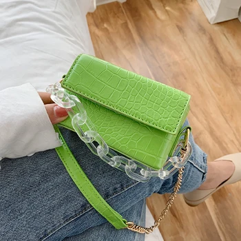 Lurury Transparent Acrylic Chain Handbag Design PU Leather Flap Bag Lady Crossbody Bag Shoulder Handbags Female Cross Body Bag
Lurury Transparent Acrylic Chain Handbag Design PU Leather Flap Bag Lady Crossbody Bag Shoulder Handbags Female Cross Body Bag