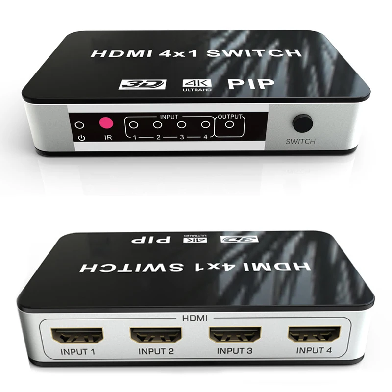 Фото 3D 4K 4 порта HDMI PIP переключатель 4x1 изображение в изображении 1080P видео конвертер
