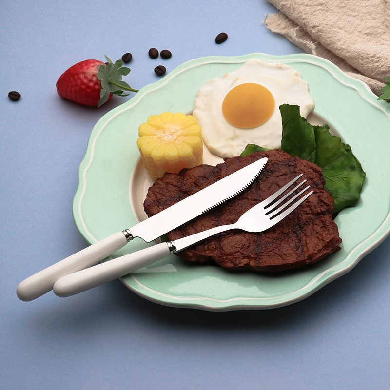 18pcs Kitchen Ceramic Handle Cutlery Steak Knife Dinner Fork Teaspoon Dessert Cake Fork Chopsticks Steel Coffee Milk Spoon Whisk 
18pcs Kitchen Ceramic Handle Cutlery Steak Knife Dinner Fork Teaspoon Dessert Cake Fork Chopsticks Steel Coffee Milk Spoon Whisk