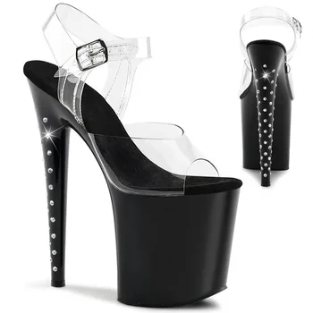 Women Sandals Office Ladie Dress Shoes PVC Buckle Strap CM Thin High Heels waterproof Rhinestone fashion Party women shoes 2020 
Women Sandals Office Ladie Dress Shoes PVC Buckle Strap CM Thin High Heels waterproof Rhinestone fashion Party women shoes 2020