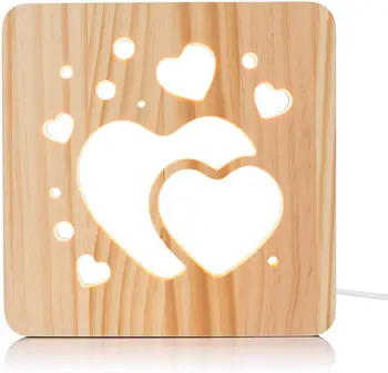 Love Heart Wood FULLOSUN 3D Illusion Personalized LED Bedroom Best Valentine's Day Wedding Birthday Gifts for Girl Friends Women
Love Heart Wood FULLOSUN 3D Illusion Personalized LED Bedroom Best Valentine's Day Wedding Birthday Gifts for Girl Friends Women