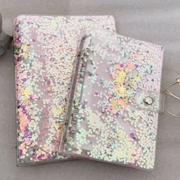 Notebook Cover A5/A6 Sequins Shell Loose Leaf Ring Stationery Binder File Folder School Stationery Office Supplies
Notebook Cover A5/A6 Sequins Shell Loose Leaf Ring Stationery Binder File Folder School Stationery Office Supplies