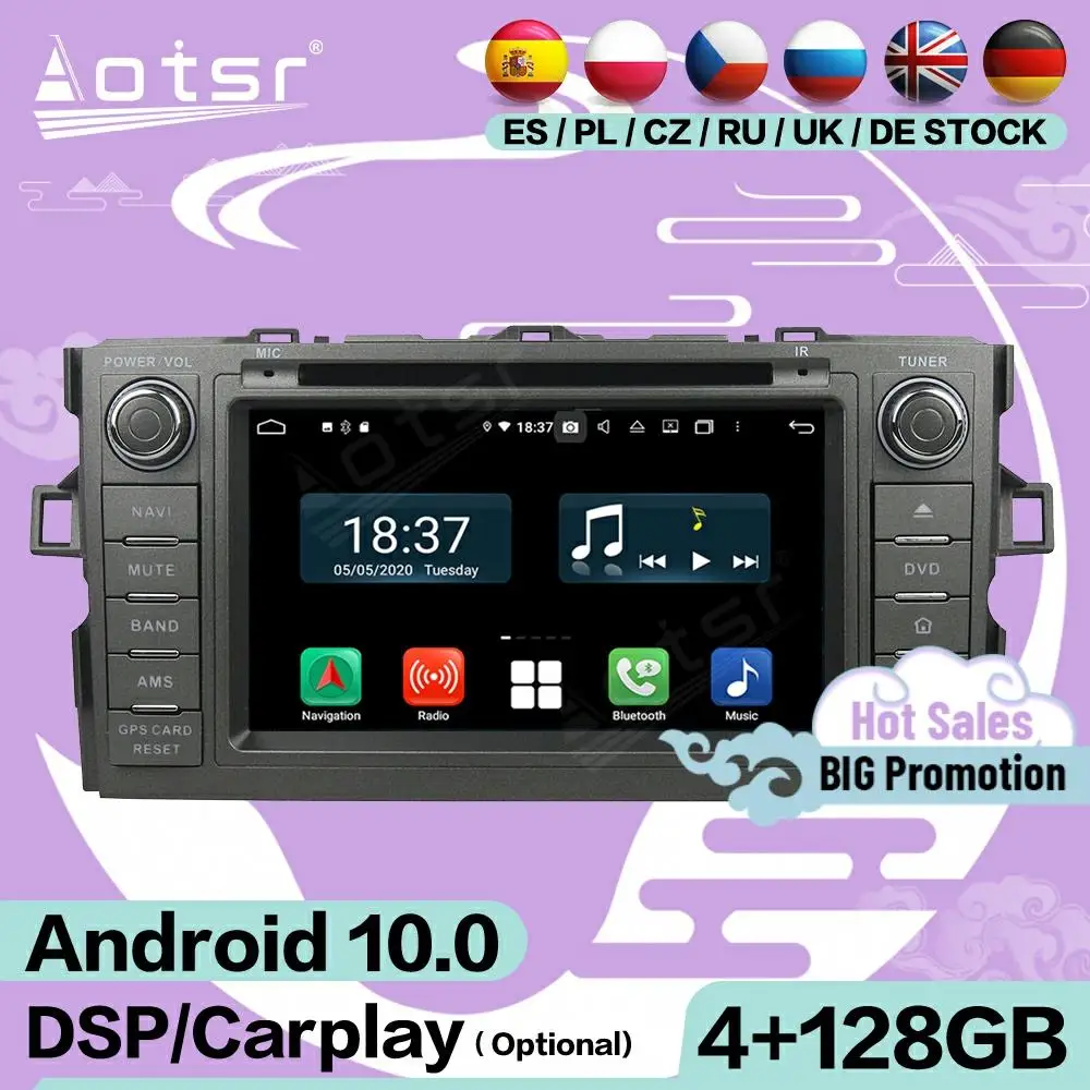 Стерео плеер Carplay на платформе Android, для Toyota Auris 128, 2010, 2011, 2012, 2013, 2014, GPS-навигация, аудиоприемник, экран, головное устройство
Стерео плеер Carplay на платформе Android, для Toyota Auris 128, 2010, 2011, 2012, 2013, 2014, GPS-навигация, аудиоприемник, экран, головное устройство