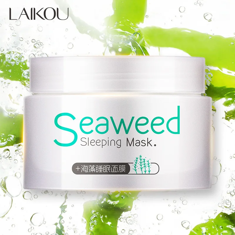 Sleeping seaweed Face Mask Washing Free Whitening Deep Cleansing Moisturizer Intensive Overnight Hydrating Cream skin care | Красота и
