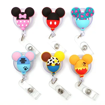 Cartoon Head Of Mouse Pattern Plastic Badge Reel Holder Elastic Name Card Simple & Easy To Use For Nurse & Students
Cartoon Head Of Mouse Pattern Plastic Badge Reel Holder Elastic Name Card Simple & Easy To Use For Nurse & Students