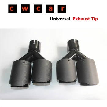 1 Pair:Car Exhaust Pipe Dual Matt Carbon fiber Black stainless steel universal exhaust tip Exhaust muffler Tip For Ak
1 Pair:Car Exhaust Pipe Dual Matt Carbon fiber Black stainless steel universal exhaust tip Exhaust muffler Tip For Ak