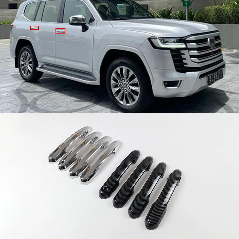 4pcs Car Door Side Body Handle Strip Cover Trim Styling Accessories ABS Chrome For Toyota Land Cruiser 300 LC300 2022 
4pcs Car Door Side Body Handle Strip Cover Trim Styling Accessories ABS Chrome For Toyota Land Cruiser 300 LC300 2022