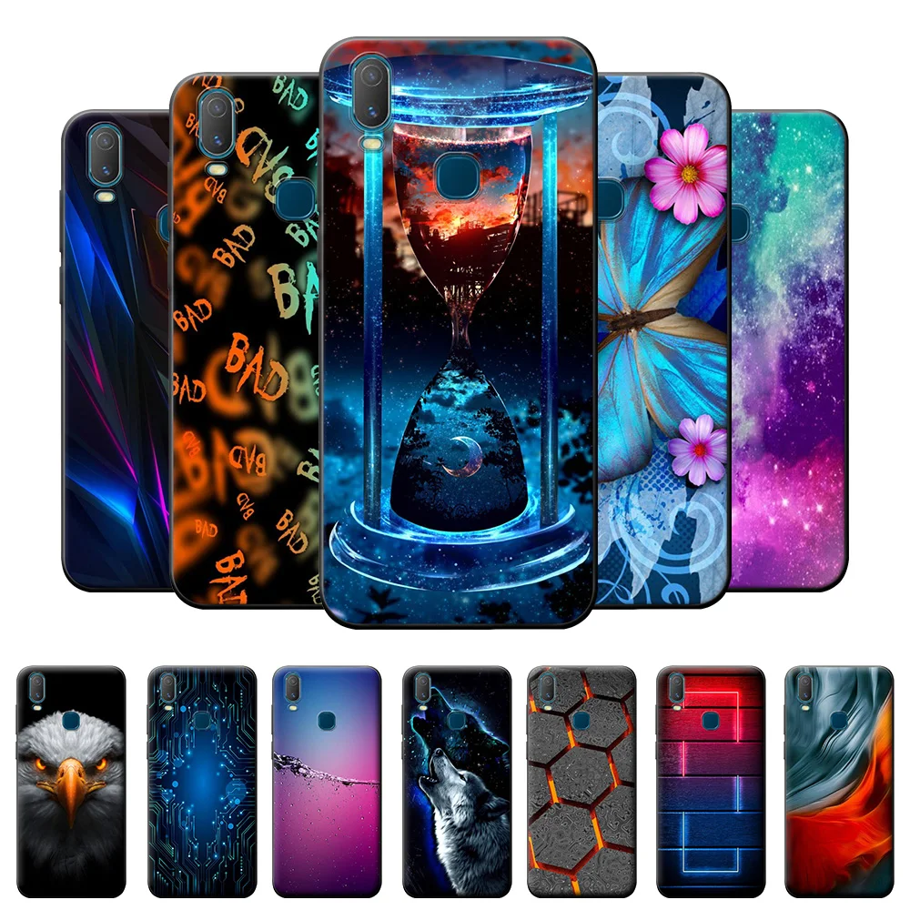 Case For Vivo Y11 2019 Cases 1906 TPU Cover Silicone Soft Cartoon Phone Funda Capa | Мобильные телефоны и аксессуары