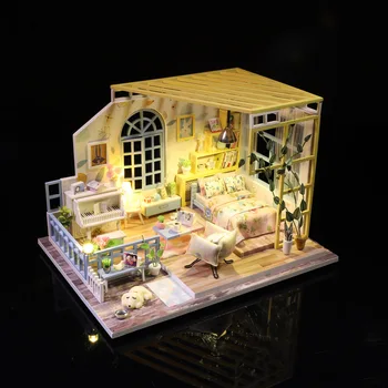 Doll House Furniture Assemble Wooden Miniature Dollhouse Diy 3D Model Christmas Gift Toys For Children
Doll House Furniture Assemble Wooden Miniature Dollhouse Diy 3D Model Christmas Gift Toys For Children