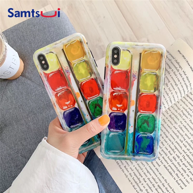 IMD Glossy Paint Box Case For iPhone 11 6 7 8 Plus Soft TPU Silicon Back Cover For iPhone XR XMAX X Protective Capa For Female
IMD Glossy Paint Box Case For iPhone 11 6 7 8 Plus Soft TPU Silicon Back Cover For iPhone XR XMAX X Protective Capa For Female