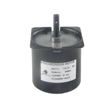 CHANCS 60KTYZ AC Synchronous Motor Low Noise 110V 30-36RPM Electric High Torque Permanent Magnet Synchronous Gear Motor
CHANCS 60KTYZ AC Synchronous Motor Low Noise 110V 30-36RPM Electric High Torque Permanent Magnet Synchronous Gear Motor