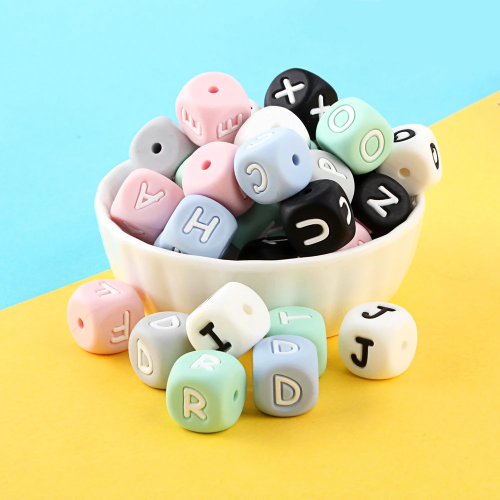 500pcs 12mm Silicone Letters Bead Colorful Baby Teether DIY Personalized Name Baby Clip Chewing BPA Free Silicone Alphabet Beads
500pcs 12mm Silicone Letters Bead Colorful Baby Teether DIY Personalized Name Baby Clip Chewing BPA Free Silicone Alphabet Beads