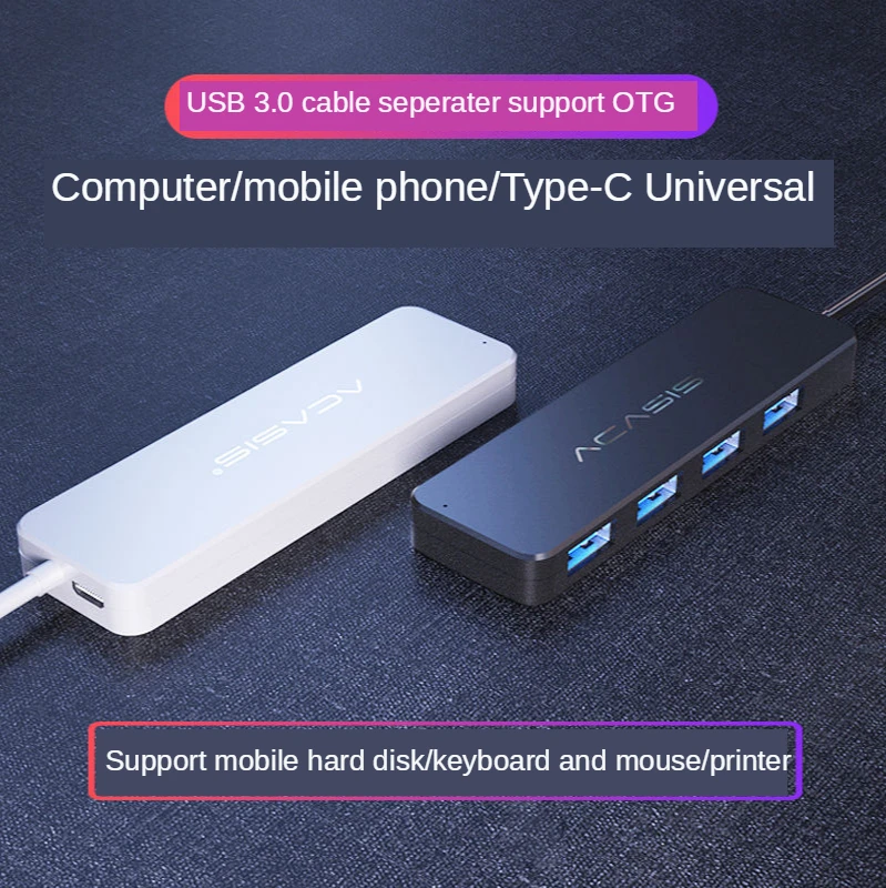 One Dragging Four USB Deconcentrator 3.0 Usb Drive Mouse Keyboard Computer Mobile Phone OTG Expanding Multi-port Line Concentrat
One Dragging Four USB Deconcentrator 3.0 Usb Drive Mouse Keyboard Computer Mobile Phone OTG Expanding Multi-port Line Concentrat