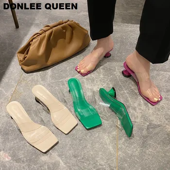 Fashion Transparent Slippers Women Low Heels Brand Sandals Clear PVC Slides Square Toe Slipper 2020 Summer Shoes sandalias mujer
Fashion Transparent Slippers Women Low Heels Brand Sandals Clear PVC Slides Square Toe Slipper 2020 Summer Shoes sandalias mujer