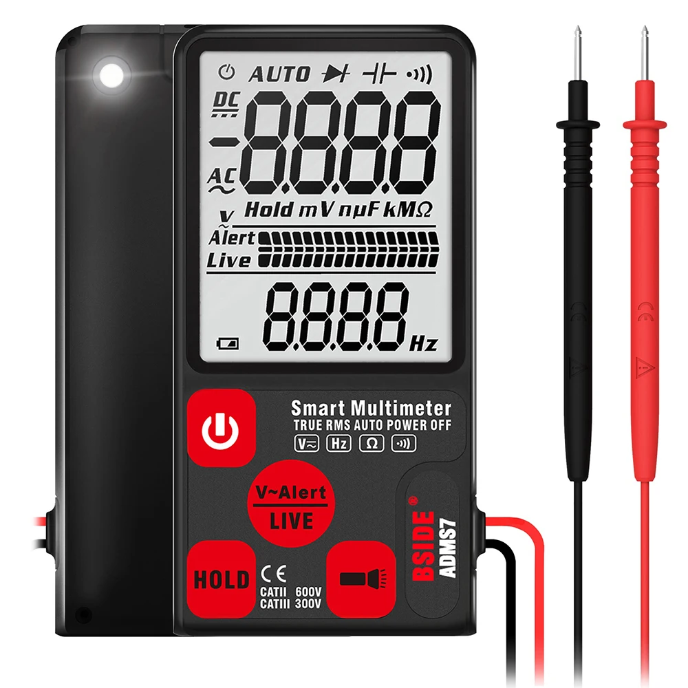 Digital Multimeter Large 3.5" LCD 3-Line Display Voltmeter DMM AC DC Voltage NCV Ohm Hz Continuity Tester multimetro
Digital Multimeter Large 3.5" LCD 3-Line Display Voltmeter DMM AC DC Voltage NCV Ohm Hz Continuity Tester multimetro