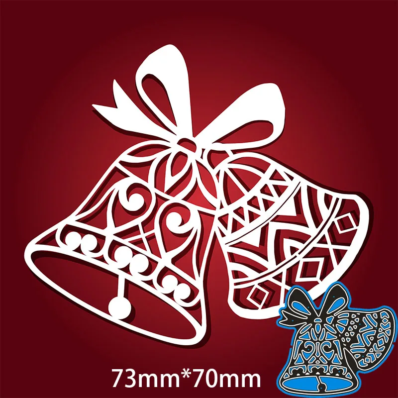 Cutting Dies Two Little Bells Metal and Stamps Stencil for DIY Scrapbooking Photo Album Embossing Paper Card 73*70mm
Cutting Dies Two Little Bells Metal and Stamps Stencil for DIY Scrapbooking Photo Album Embossing Paper Card 73*70mm