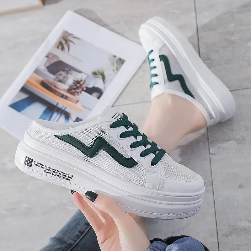 Women's Shoes 2021 Fashion Summer Leisure White Breathable Hollow Thick Soled Mountaineering Shoes Women's Flat Sports Shoes
Women's Shoes 2021 Fashion Summer Leisure White Breathable Hollow Thick Soled Mountaineering Shoes Women's Flat Sports Shoes