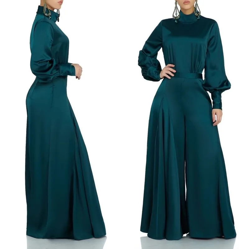 2020 Spring and Autumn New European and American African Women's Fashion High Waist Temperament Horn Slimming Jumpsuit Women
2020 Spring and Autumn New European and American African Women's Fashion High Waist Temperament Horn Slimming Jumpsuit Women