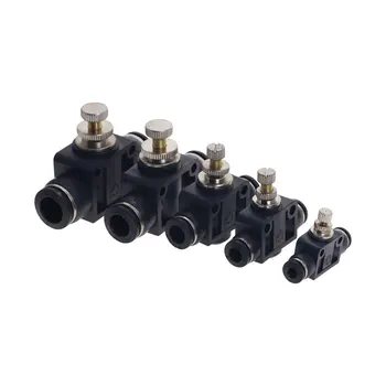 5PCS Black High 4mm Quality Flow control valve Pneumatic Fittings Pneumatic type speed control connector DSA-04
5PCS Black High 4mm Quality Flow control valve Pneumatic Fittings Pneumatic type speed control connector DSA-04