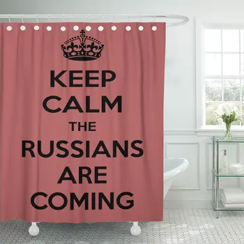 Rectangular Rose Black Motivation The Russian are Coming Based Bathroom Curtain Waterproof Polyester Fabric 72 x 78 inches Set 
Rectangular Rose Black Motivation The Russian are Coming Based Bathroom Curtain Waterproof Polyester Fabric 72 x 78 inches Set